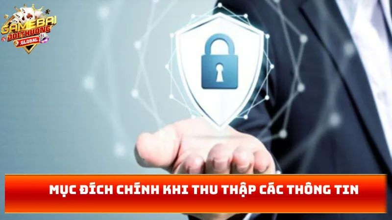 Mục đích chính khi thu thập các thông tin